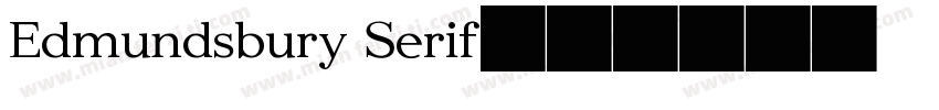 Edmundsbury Serif字体转换